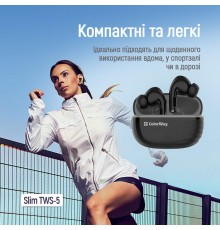 Bluetooth-гарнітура СolorWay Slim TWS-5 Earbuds Black (CW-TWS5BK)