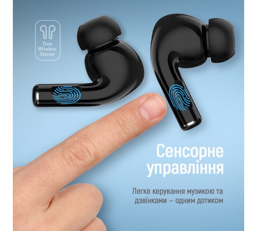 Bluetooth-гарнітура СolorWay Slim TWS-5 Earbuds Black (CW-TWS5BK)