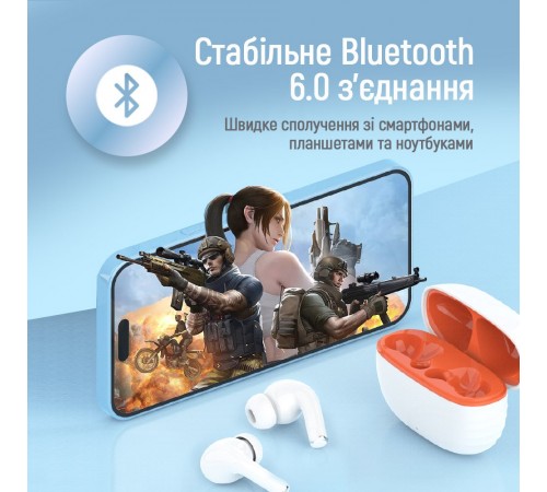 Bluetooth-гарнітура СolorWay Slim TWS-5 Earbuds White (CW-TWS5WT)