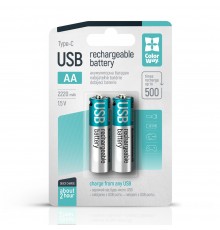 Акумулятор USB-C ColorWay (CW-UBAA-10) AA/HR06 Li-Pol 2220 mAh BL 2шт