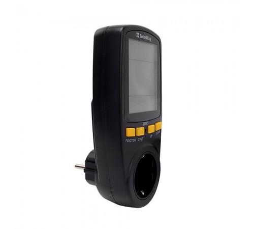 Енергометр цифровий (W/V/A/C/Hz/KWh) СolorWay для розетки (16A/3680W) (CW-VM16-02D) Енергометр цифровий (W/V/A/C/Hz/KWh) СolorWay для розетки (16A/3680W) (CW-VM16-02D)