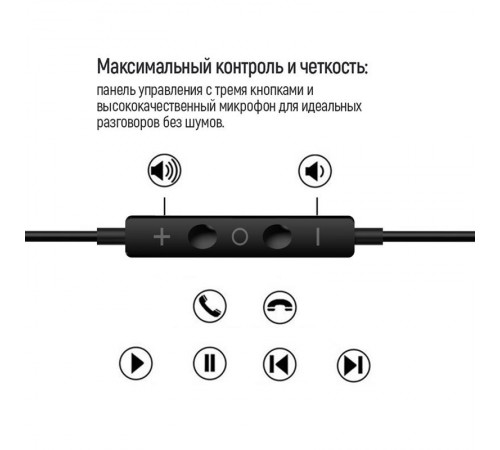 Гарнітура СolorWay 3.5 mm Wired Earphone Sound Wave Black (CW-WD04BK)