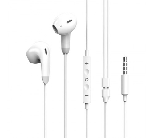 Гарнітура СolorWay 3.5 mm Wired Earphone Sound Wave White (CW-WD04WT)