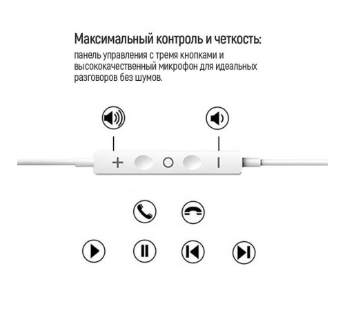 Гарнітура СolorWay 3.5 mm Wired Earphone Sound Wave White (CW-WD04WT)