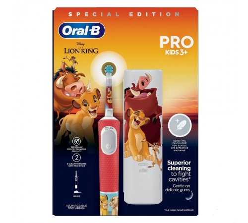 Зубна електрощітка Braun Oral-B Kids Lion King D103.413.2KX