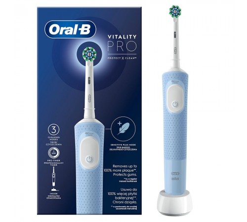 Зубна електрощітка Braun Oral-B Vitality D103.413.3 Pro Protect X Clean Cross Action Blue