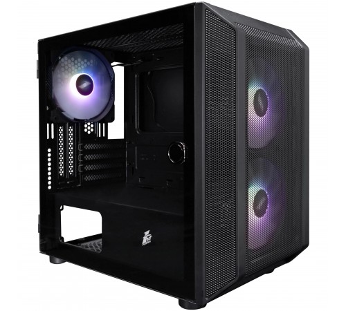 Корпус 1stPlayer D3-BK-3F7-14 Black без БЖ