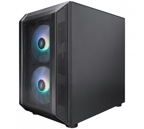 Корпус 1stPlayer D3-BK-3F7-14 Black без БЖ