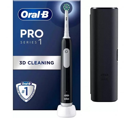Зубна електрощітка Braun Oral-B Pro1 D305.513.3X CrossAction Black