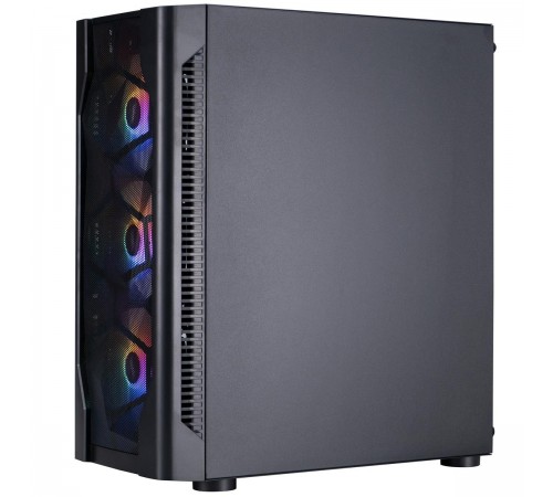 Корпус 1stPlayer D4-BK-4F1 Black без БЖ