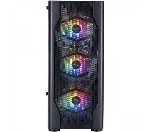 Корпус 1stPlayer D4-BK-4F1 Black без БЖ