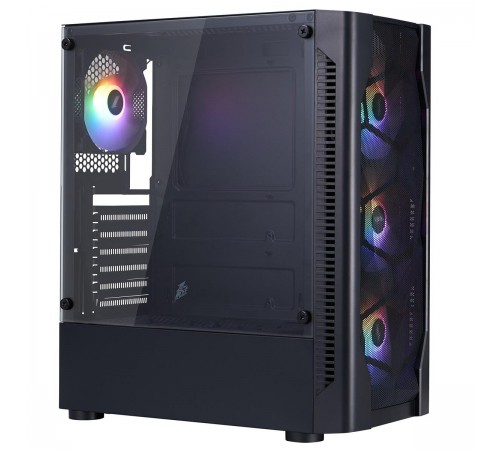 Корпус 1stPlayer D4-BK-4F1 Black без БЖ