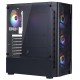 Корпус 1stPlayer D4-BK-4F1 Black без БЖ