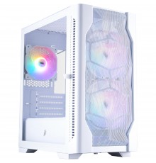 Корпус 1stPlayer D4-M-WH-2F1P-W-1F1-W White