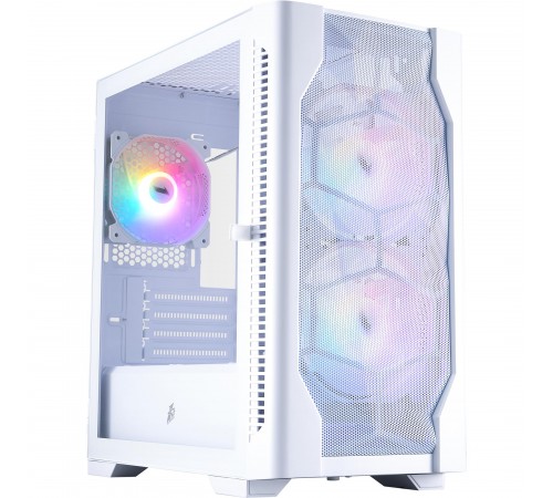 Корпус 1stPlayer D4-M-WH-2F1P-W-1F1-W White