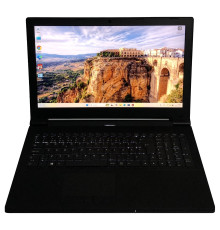 Ноутбук Clevo N350TW / 15.6" FullHD IPS / i7-8700T / 16GB / 128 GB + 750GB HDD / Win11Pro / Backlight / сканер відбитка - Б/в