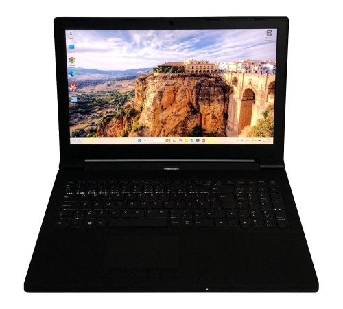 Ноутбук Clevo N350TW / 15.6" FullHD IPS / i7-8700T / 16GB / 128 GB + 750GB HDD / Win11Pro / Backlight / сканер відбитка - Б/в