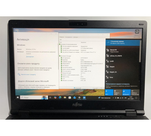 Ноутбук Fujitsu Lifebook E548 / 14" FullHD IPS / i3-7130U / 8GB / 256GB SSD / 4G/LTE / Win10Pro - Б/в