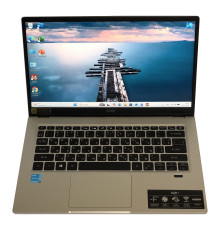 Ноутбук Acer Swift 1 SF114-34 / 14" FullHD IPS / Pentium Silver N6000 / 8GB / 256GB SSD / Win11Pro / Backlight / сканер відбитка - Б/в