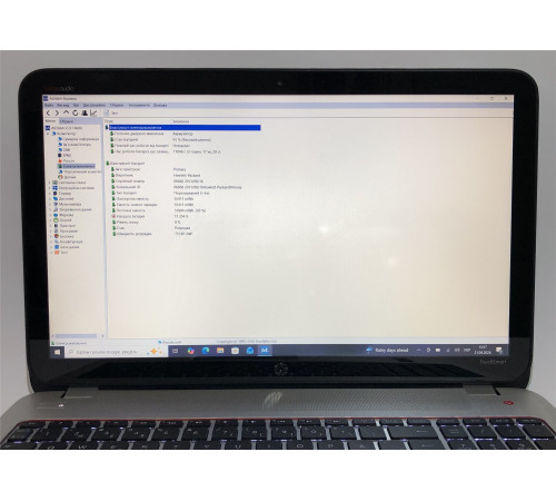 Ноутбук HP ENVY TouchSmart 15-j036eo / 15.6" FullHD IPS Touch / i7-4702MQ / 16GB / 1TB HDD / NVidia GeForce GT 750M, 2GB / Win10Pro / Backlight / сканер відбитка - Б/в