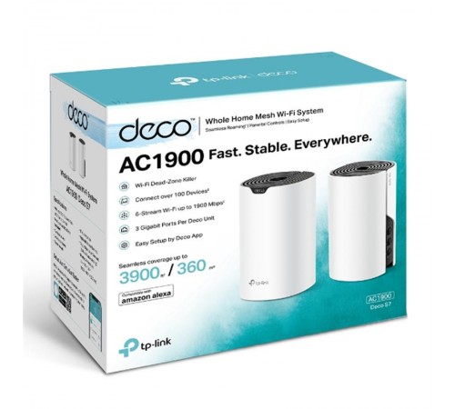 Комплект з двох Mesh Wi-Fi маршрутизаторів TP-Link Deco S7(2-pack) Комплект з двох Mesh Wi-Fi маршрутизаторів TP-Link Deco S7(2-pack)