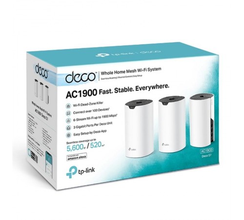 Комплект з трьох Mesh Wi-Fi маршрутизаторів TP-Link Deco S7(3-pack) Комплект з трьох Mesh Wi-Fi маршрутизаторів TP-Link Deco S7(3-pack)