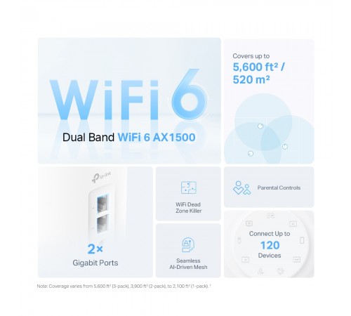 WiFi Mesh-система TP-Link Deco X10 (1-pack) WiFi Mesh-система TP-Link Deco X10 (1-pack)