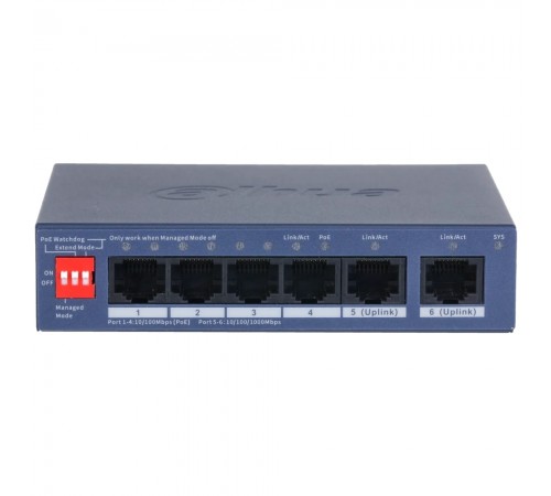 Комутатор Dahua DH-CS4006-4ET2GT-36 PoE Комутатор Dahua DH-CS4006-4ET2GT-36 PoE