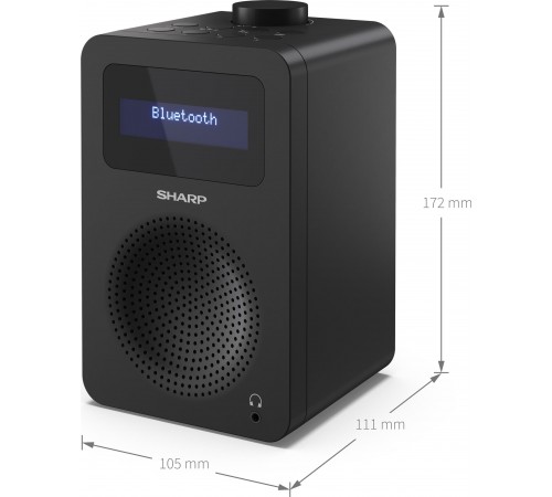 Радіоприймач Sharp DR430BK Black (DR-430(BK))