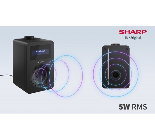 Радіоприймач Sharp DR430BK Black (DR-430(BK))