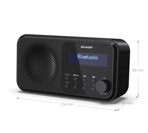 Радіоприймач Sharp DR-P420 Midnight Black (DR-P420(BK))