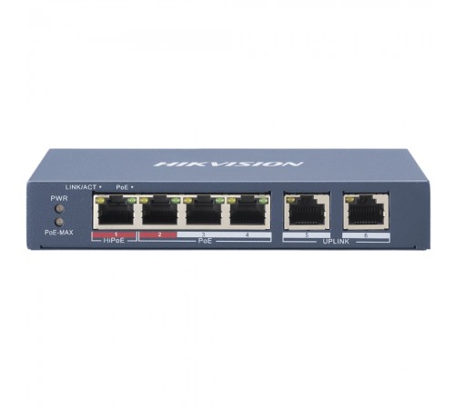 Комутатор Hikvision DS-3E0106HP-E