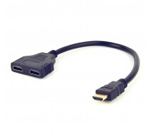 Кабель-розгалужувач Cablexpert HDMI - 2хHDMI (M/F), 0.3 м, Black (DSP-2PH4-04)