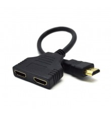 Кабель-розгалужувач Cablexpert HDMI - 2хHDMI (M/F), 0.3 м, Black (DSP-2PH4-04)