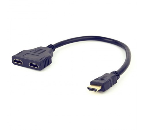 Кабель-розгалужувач Cablexpert HDMI - 2хHDMI (M/F), 0.3 м, Black (DSP-2PH4-04)