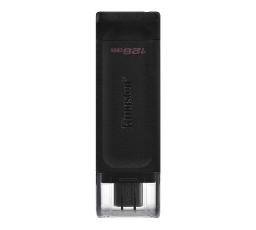Флеш-накопичувач USB3.2 128GB Type-C Kingston DataTraveler 70 Black (DT70/128GB)