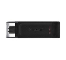 Флеш-накопичувач USB3.2 64GB Type-C Kingston DataTraveler 70 Black (DT70/64GB)