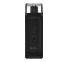 Флеш-накопичувач USB3.2 64GB Type-C Kingston DataTraveler 70 Black (DT70/64GB)