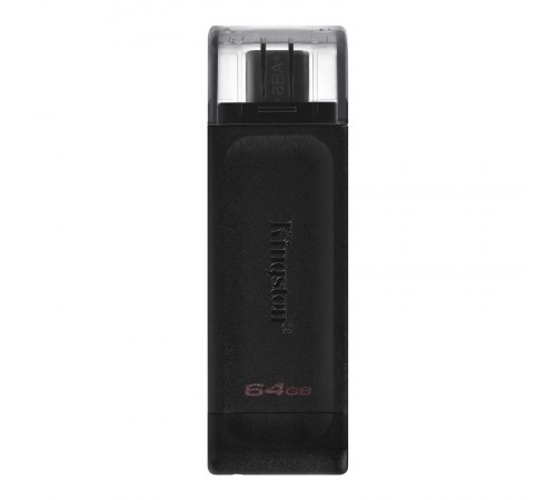 Флеш-накопичувач USB3.2 64GB Type-C Kingston DataTraveler 70 Black (DT70/64GB)