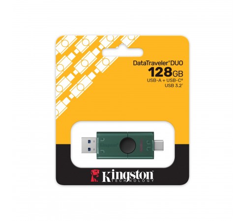 Флеш-накопичувач USB3.2 128GB Type-C Kingston DataTraveler Duo Green (DTDEG2/128GB) Флеш-накопичувач USB3.2 128GB Type-C Kingston DataTraveler Duo Green (DTDEG2/128GB)