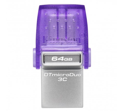 Флеш-накопичувач USB3.2 64GB Type-C Kingston DataTraveler microDuo 3C (DTDUO3CG3/64GB)