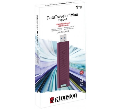 Флеш-накопичувач USB3.2 1TB Kingston DataTraveler Max Red (DTMAXA/1TB)