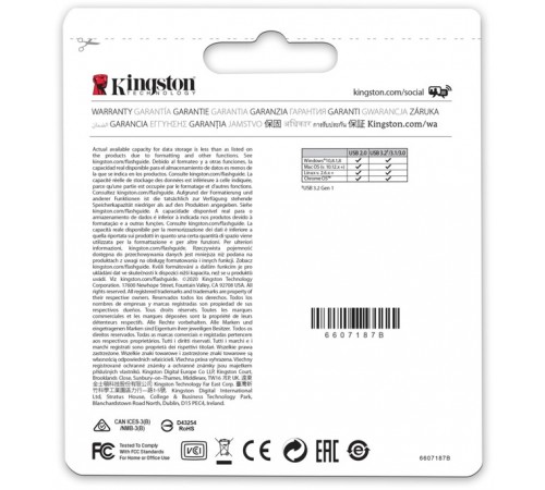 Флеш-накопичувач USB3.2 128GB Kingston DataTraveler Micro (DTMC3G2/128GB)