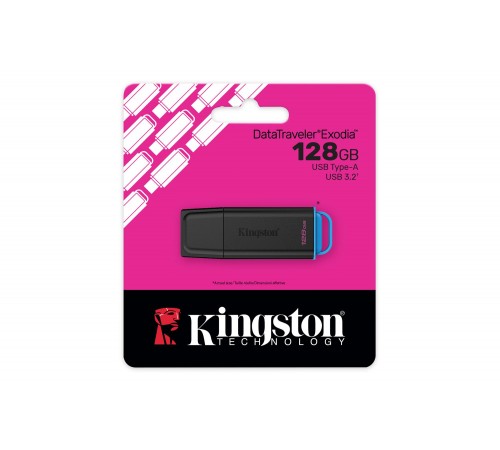 Флеш-накопичувач USB3.2 128GB Kingston DataTraveler Exodia Black (DTXG2/128GB)