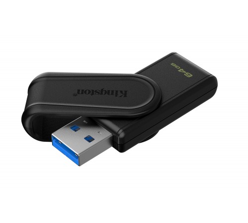 Флеш-накопичувач USB3.2 64GB Kingston DataTraveler Exodia S Black (DTXS/64GB)