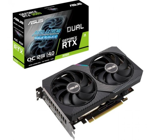 Відеокарта GF RTX 3060 12GB GDDR6 Dual OC V2 Asus (DUAL-RTX3060-O12G-V2) (LHR)