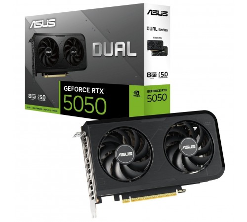 Відеокарта GF RTX 5050 8GB GDDR6 Dual OC Asus (DUAL-RTX5050-O8G)