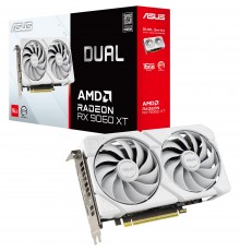 Відеокарта AMD Radeon RX 9060 XT 16GB GDDR6 Dual White Asus (DUAL-RX9060XT-16G-WHITE)