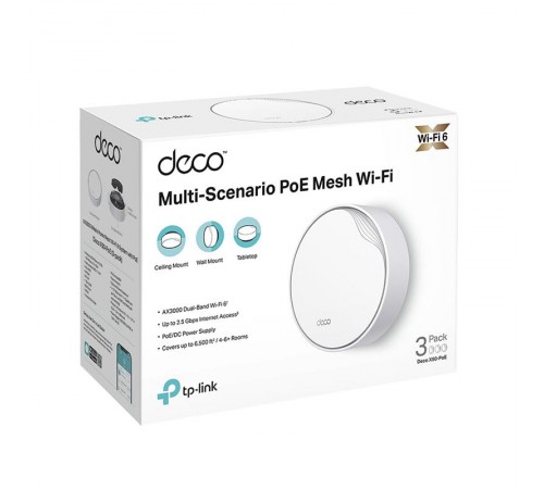 WiFi Mesh-система TP-Link Deco X50-PoE(3-pack) WiFi Mesh-система TP-Link Deco X50-PoE(3-pack)