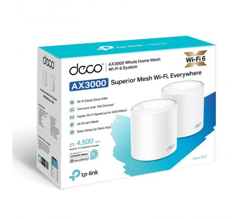 WiFi Mesh-система TP-Link Deco X50(2-pack) WiFi Mesh-система TP-Link Deco X50(2-pack)